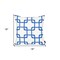 Homeroots Blue Geometric Squares Decorative Throw Pillow Cover 18 x 18 in. 355594 - alternate 4